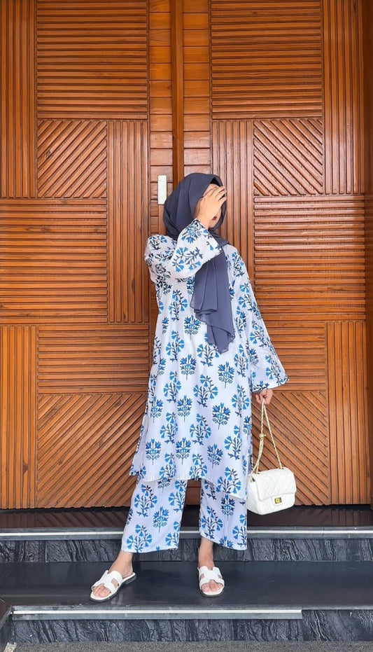 Iqra Kanwal Design Elegant look printed 2 pieces dress for girls