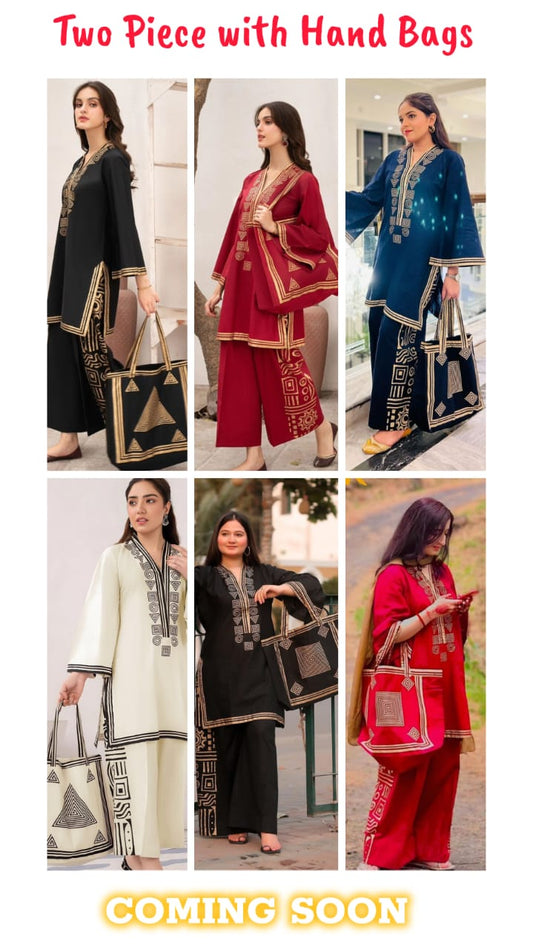 Stylish Bag 2pc Unique color for Summers
