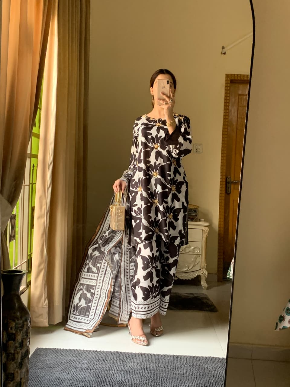 Aniqa Long line Stitched Silk Lawn 3-Piece Collection