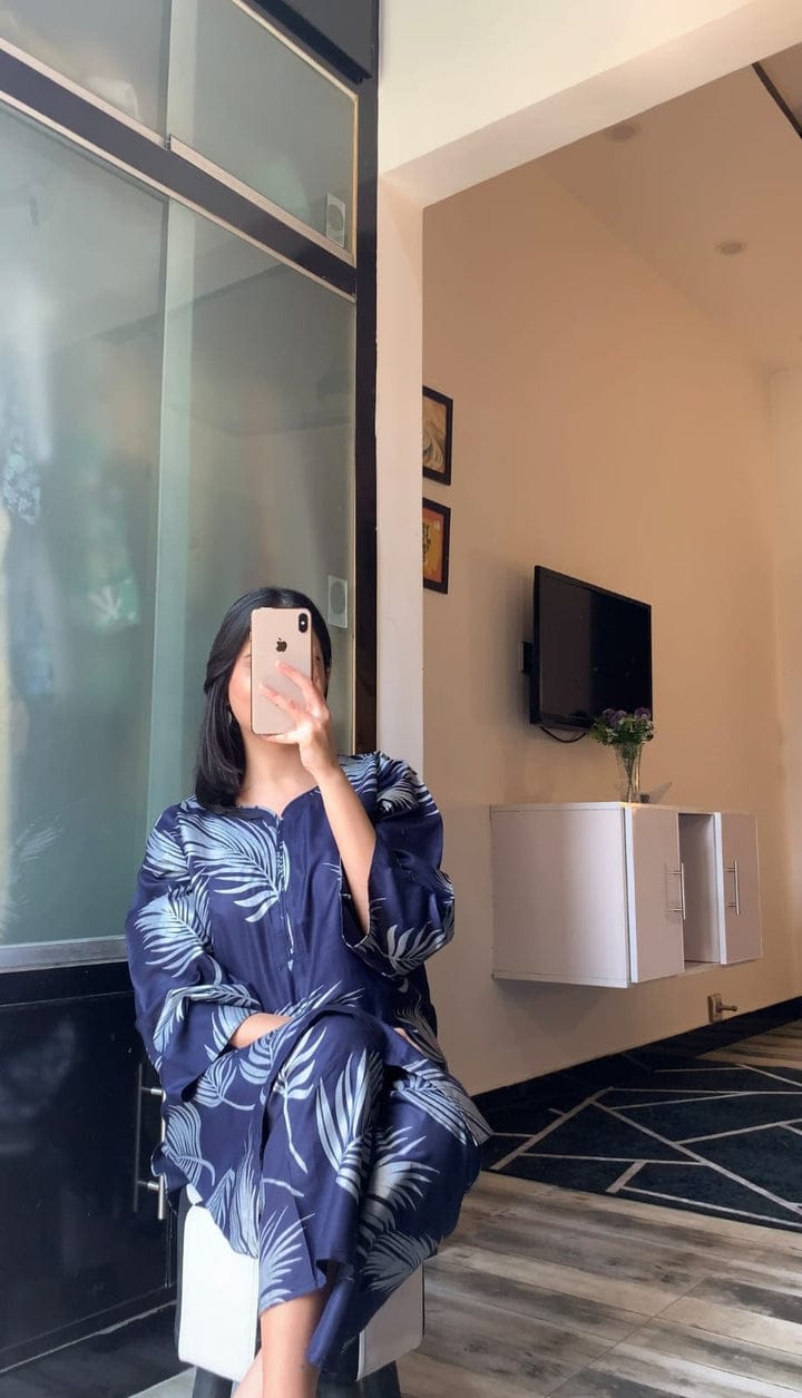 Big Leaf design Stitched 2Pcs (neavy)