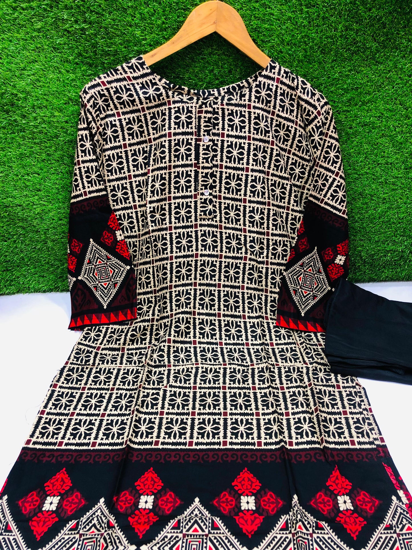 Stitched 2-Piece Set Digital Printed Outfit