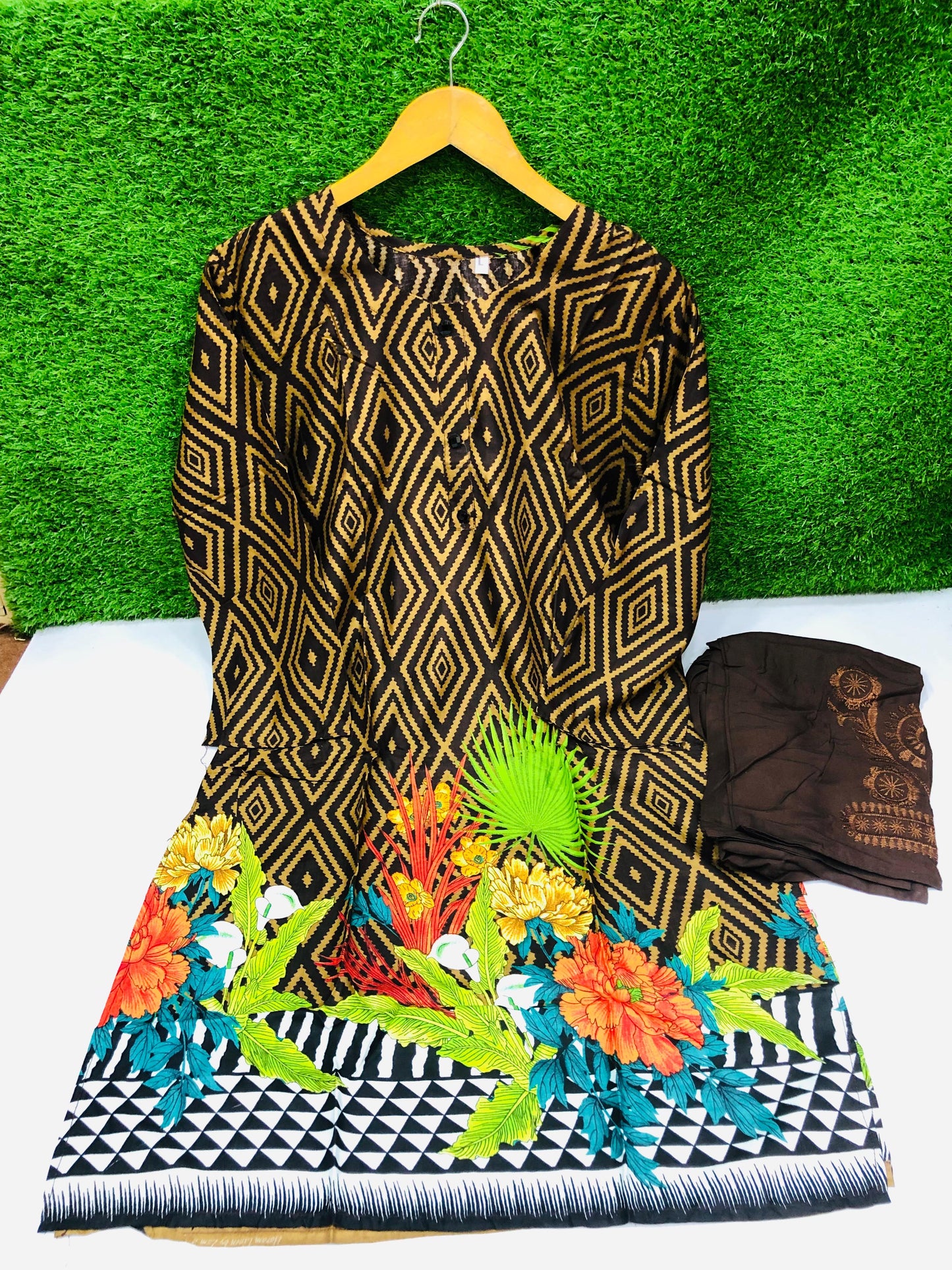 Stitched 2-Piece Set Digital Printed Outfit