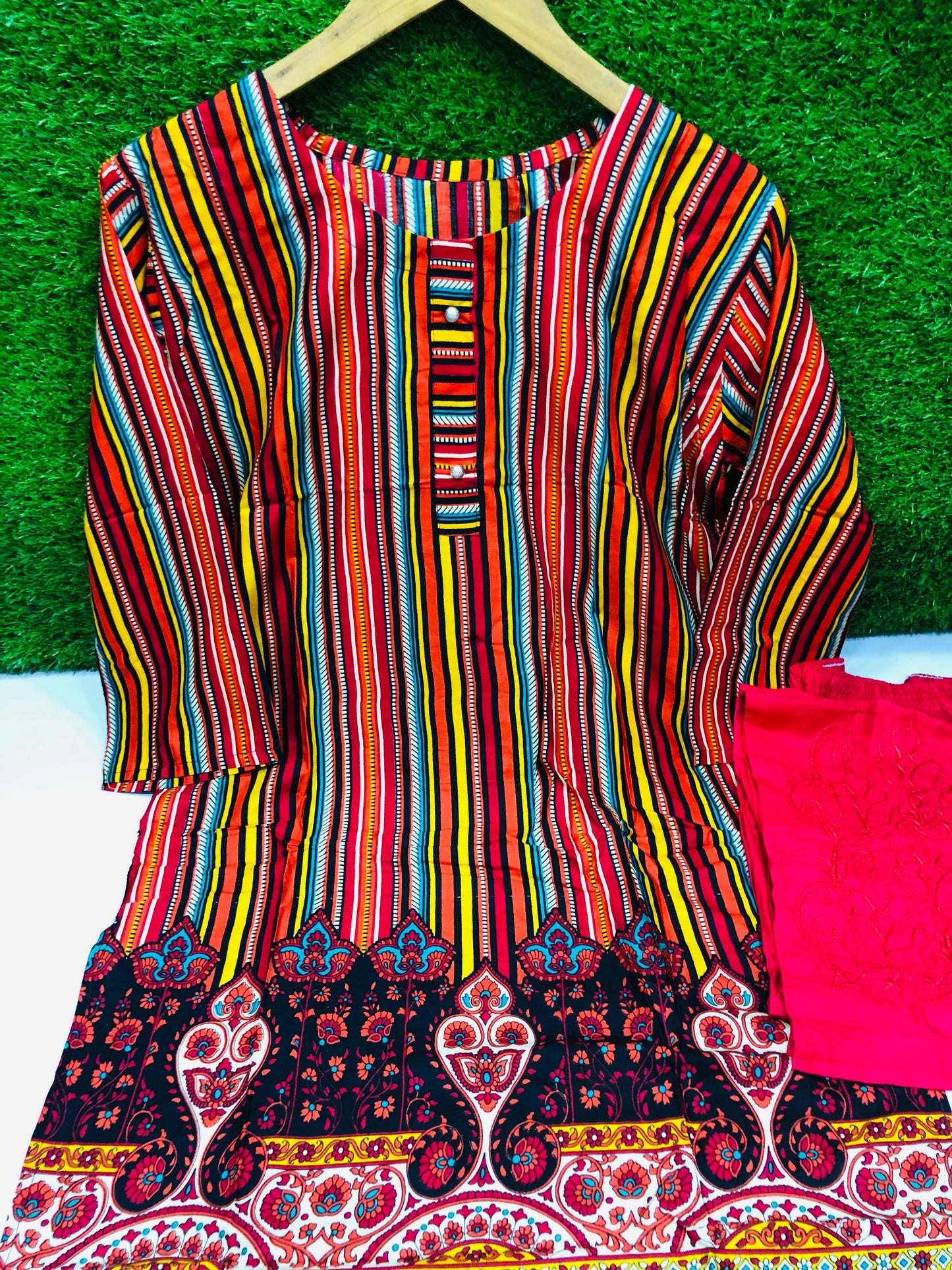 Stitched 2-Piece Set Digital Printed Outfit