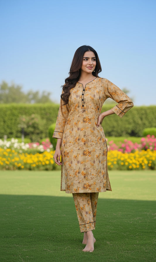 Dhanak Digital Print 2piece Suits for Winters