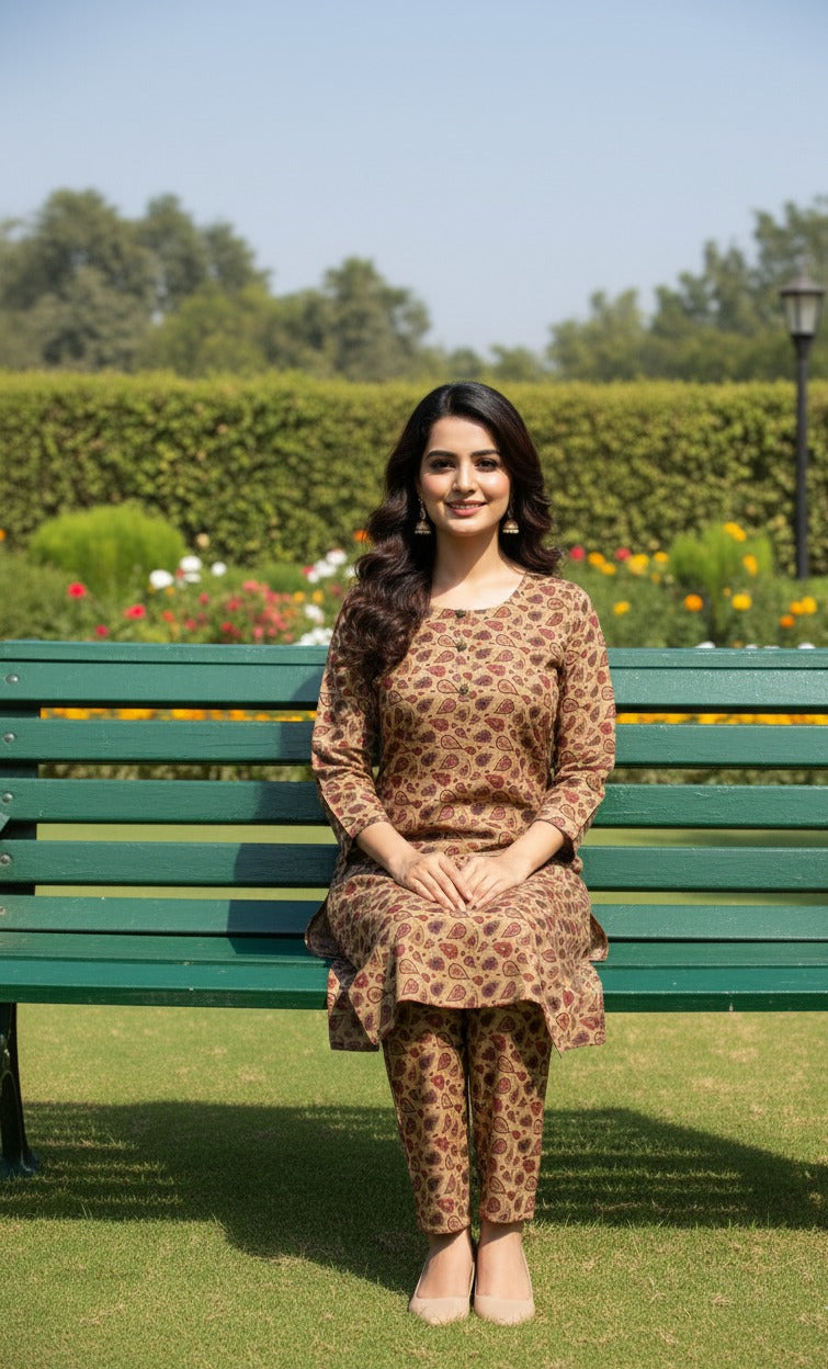 Dhanak Digital Print 2piece Suits for Winters