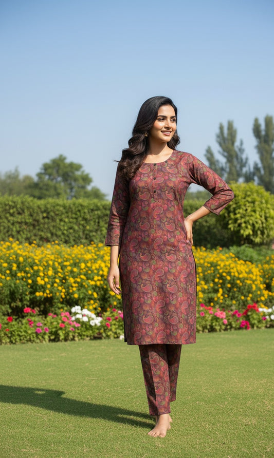 Dhanak Digital Print 2piece Suits for Winters