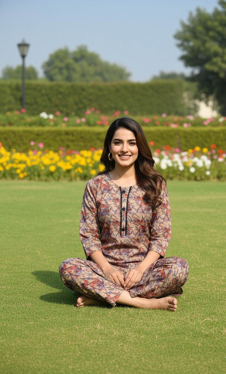 Dhanak Digital Print 2piece Suits for Winters