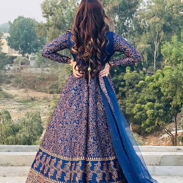 Ajwa Special stitched 3 pieces block print maxi