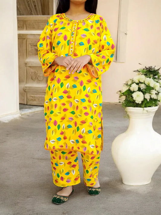 Stitched 2-Piece Set with Elegant Lace Detailing