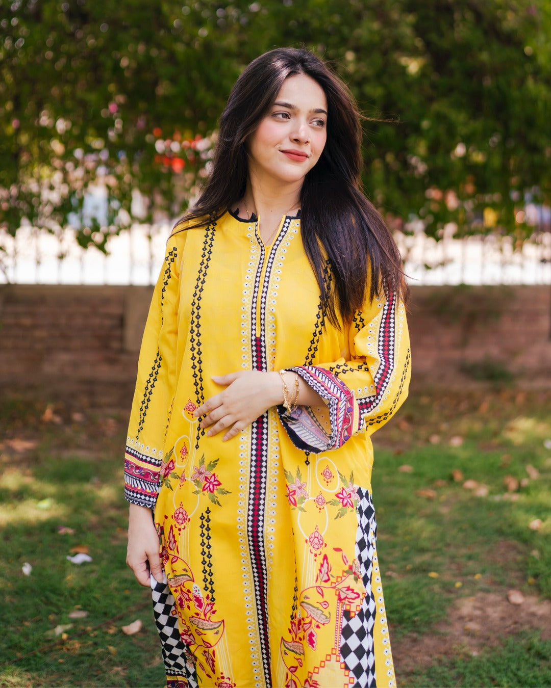 Sunflower vintage Digital Printed CO-ORD Set