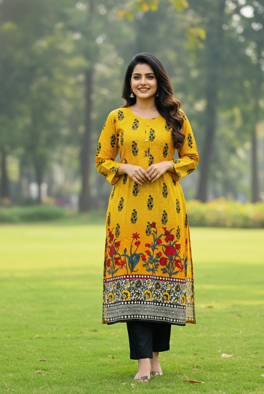 Stitched 2-Piece Set Digital Printed Outfit