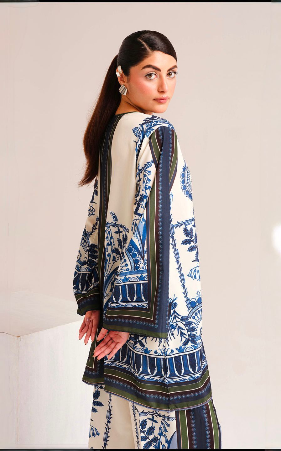 Silk Floral Plazo 2pc