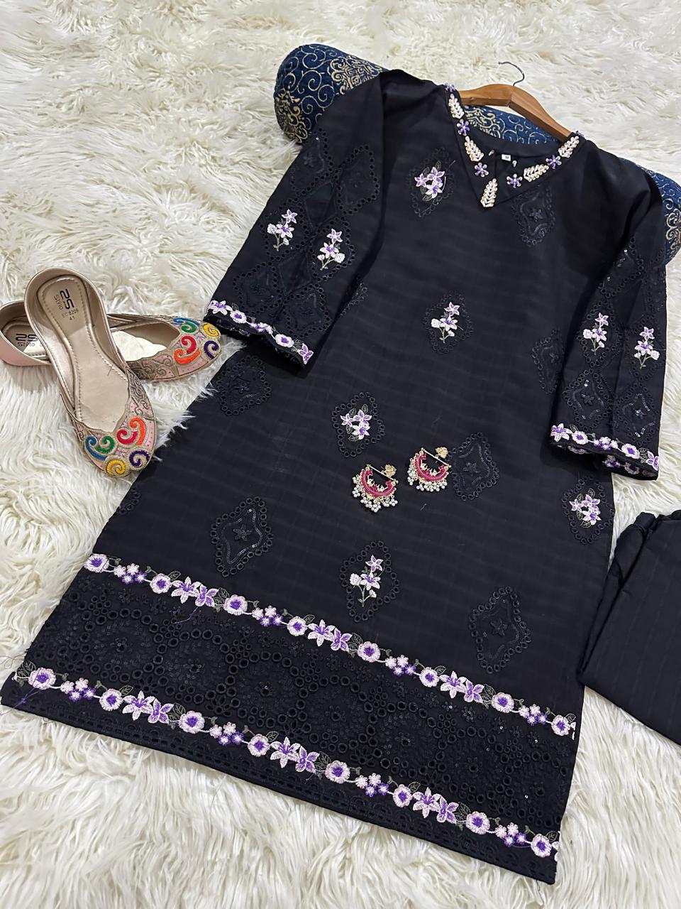 DORIA COTTON LAWN Embroidery 2PC