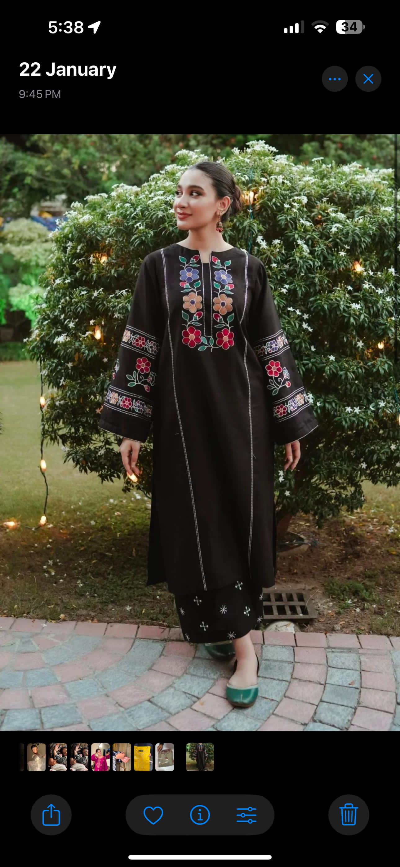 Embroidery cotton  2pc stitched dress