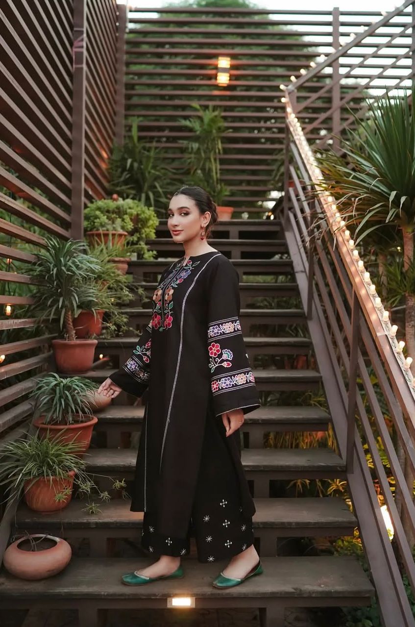 Embroidery cotton  2pc stitched dress