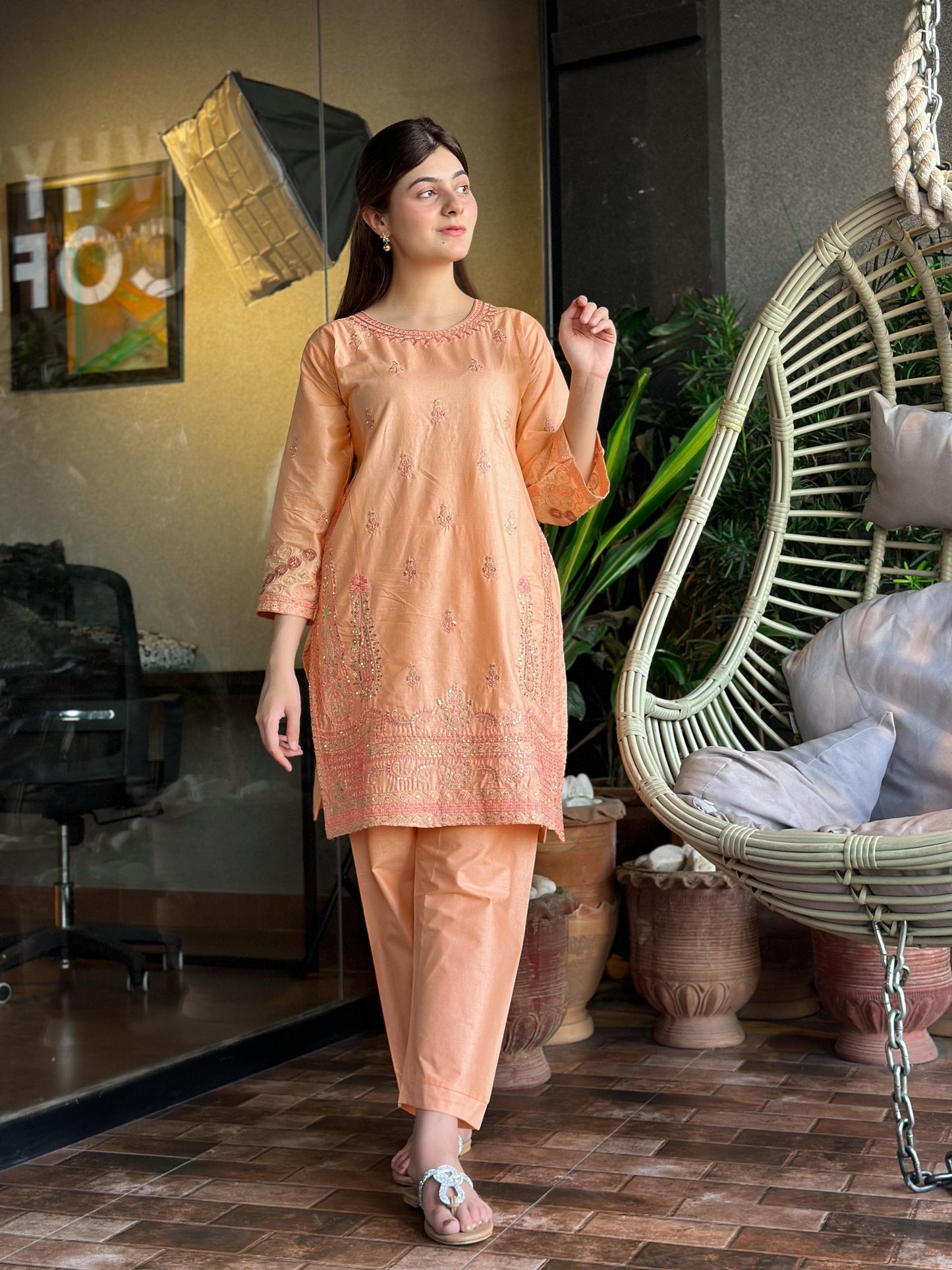 Breeze Soft Cotton Embroidery 2pc