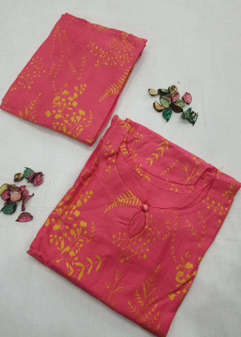 Stitched 2-Piece Set with Elegant – Outfit (gajri)