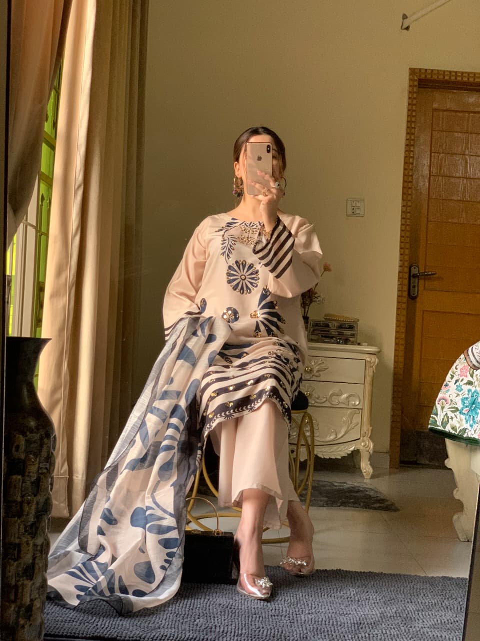 Huria Longline Stitched 3-Piece