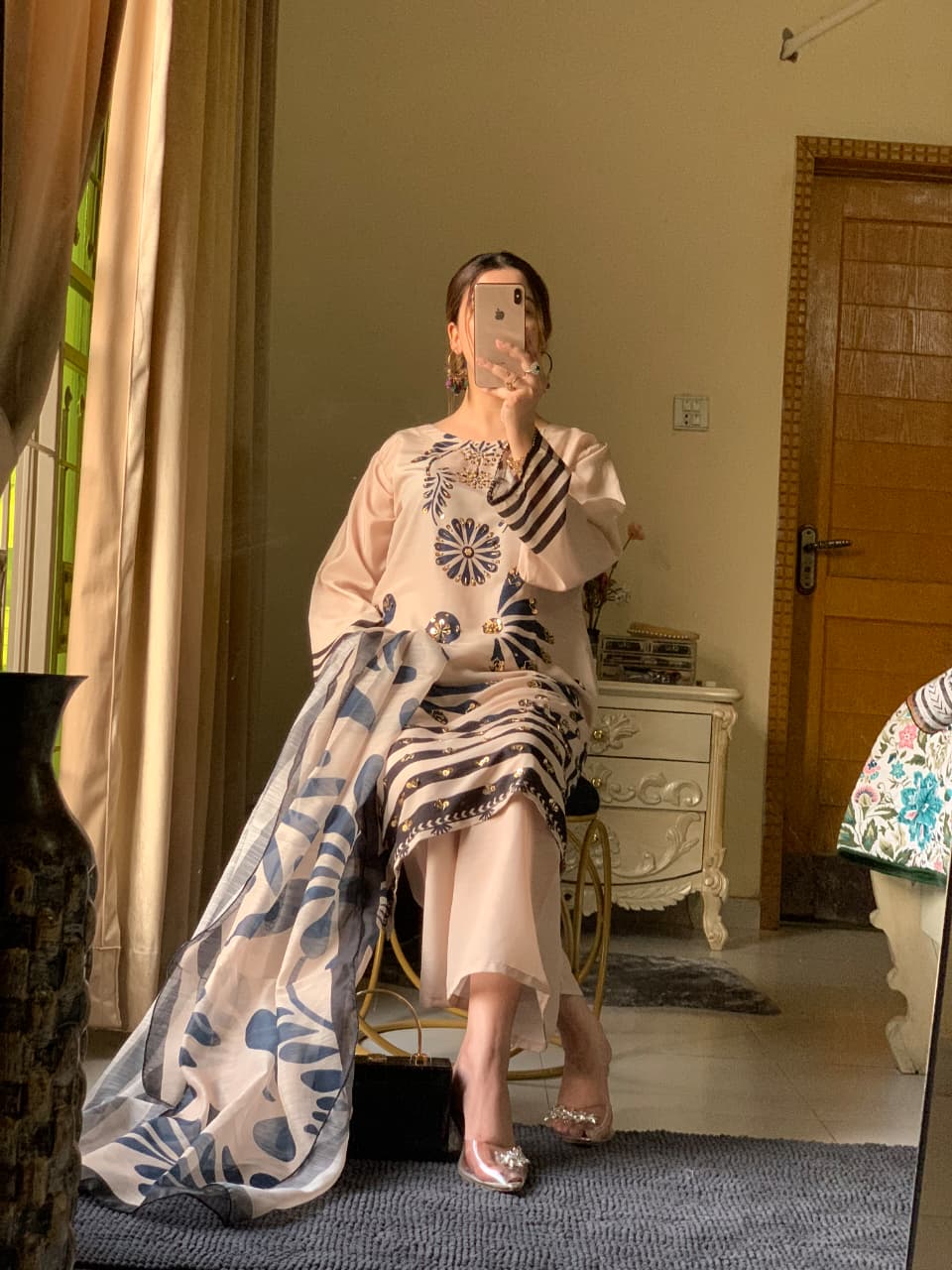 Huria Longline Stitched 3-Piece