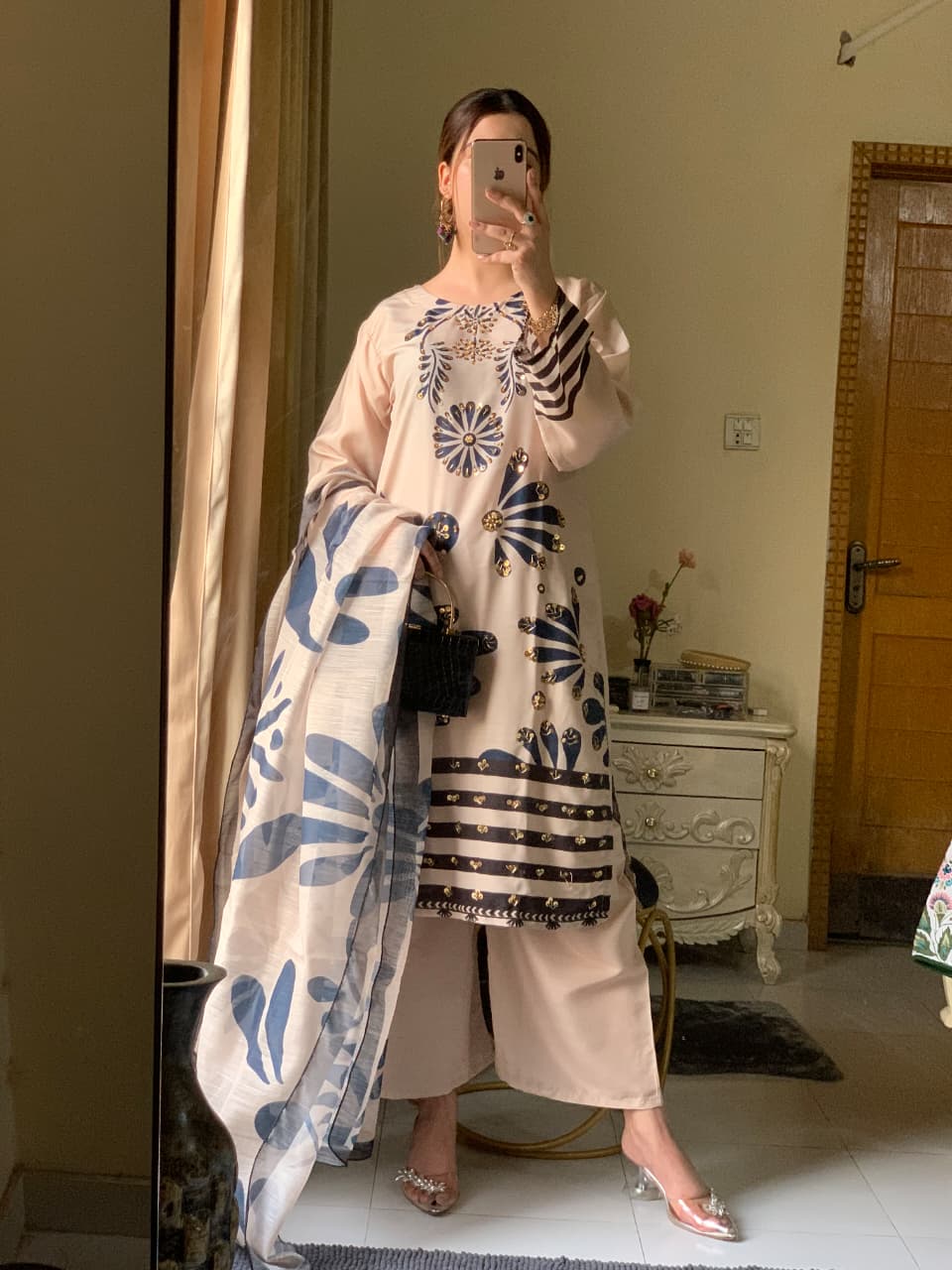 Huria Longline Stitched 3-Piece