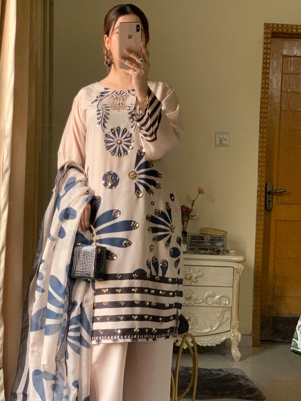 Huria Longline Stitched 3-Piece