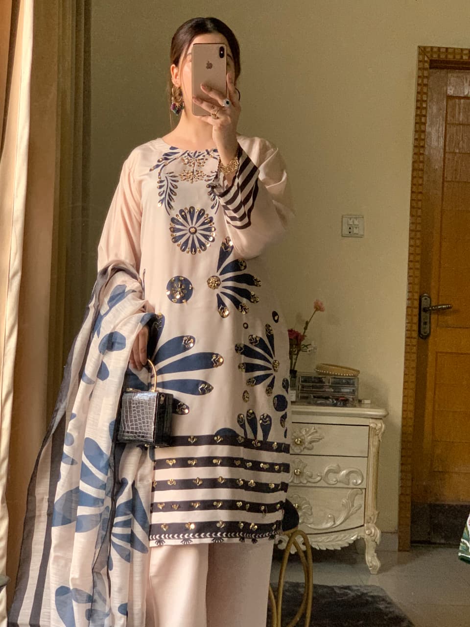 Huria Longline Stitched 3-Piece