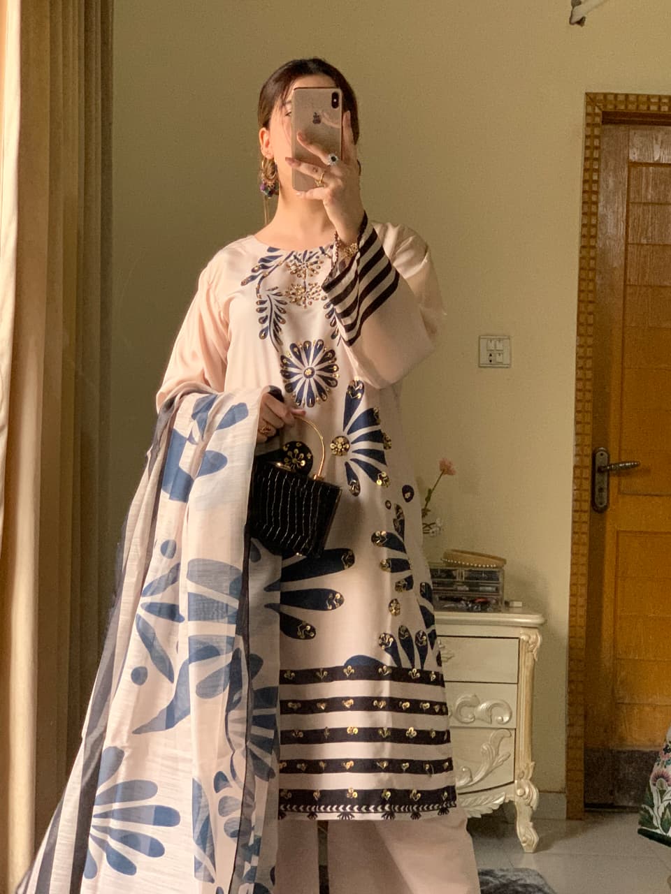 Huria Longline Stitched 3-Piece