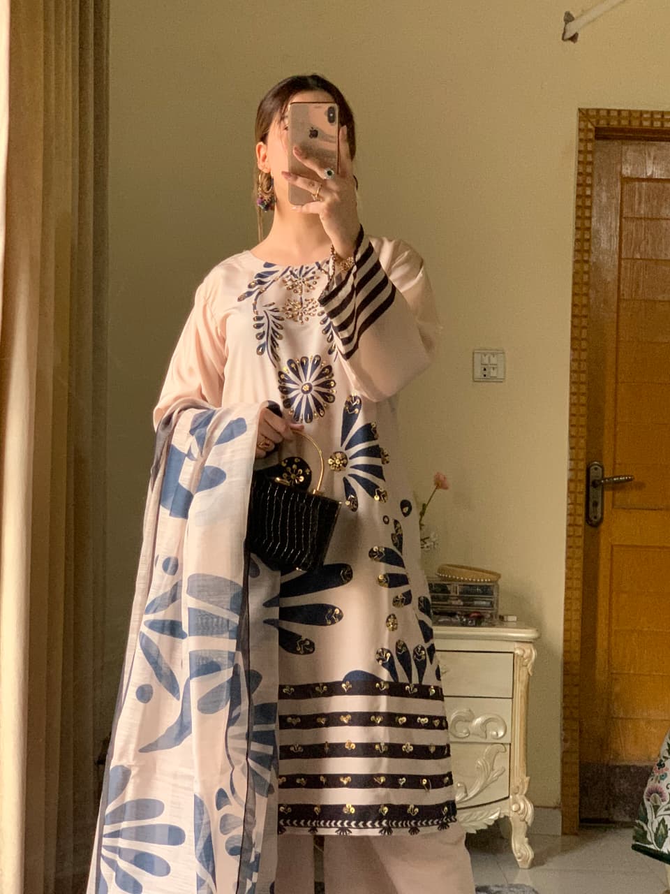 Huria Longline Stitched 3-Piece