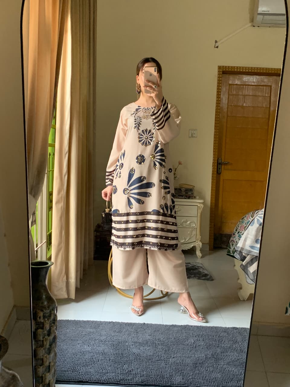 Huria Longline Stitched 3-Piece