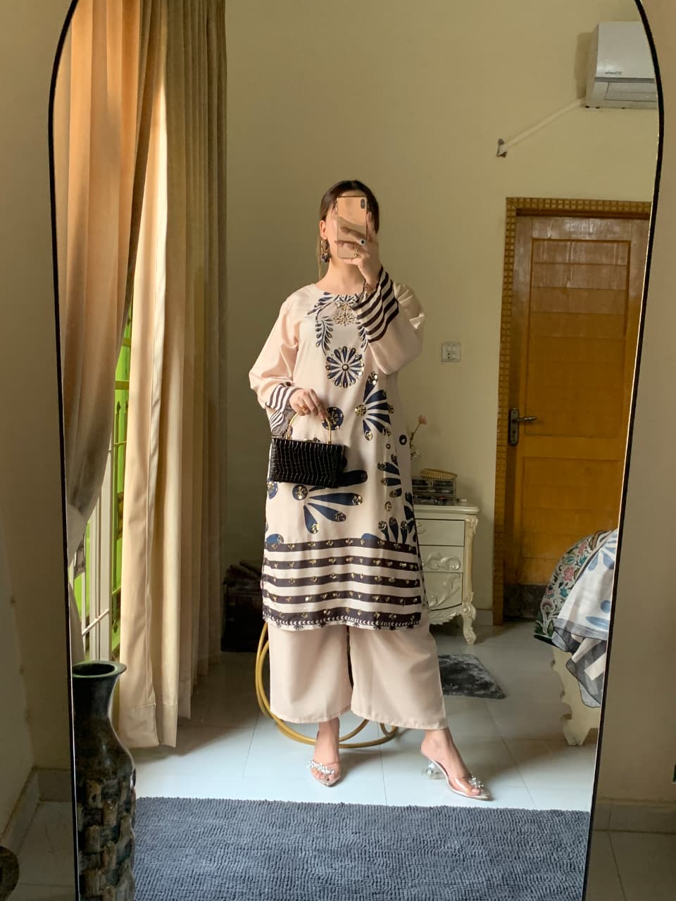 Huria Longline Stitched 3-Piece