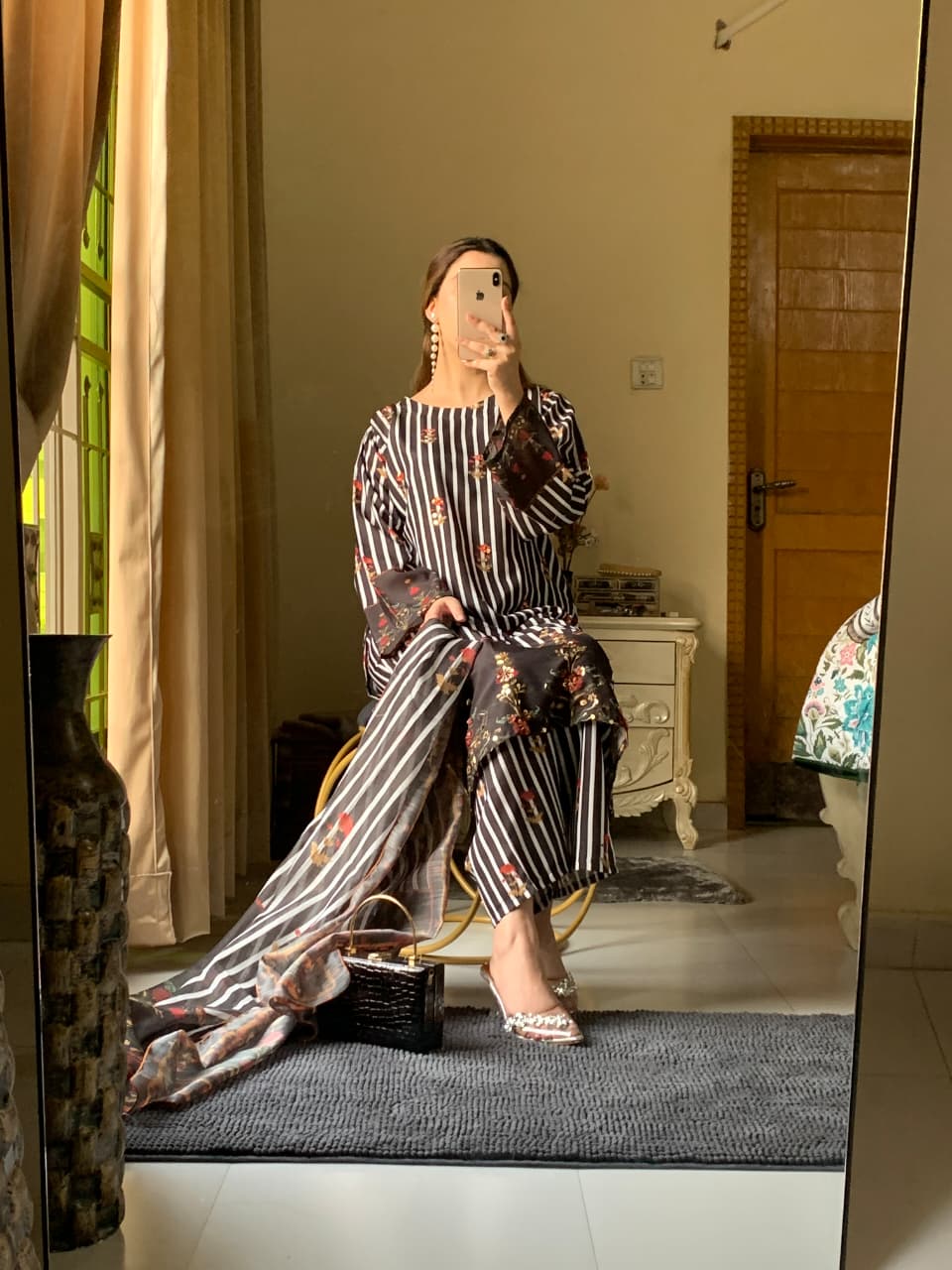 Samira Premium Long-Length Stitched 3-Piece