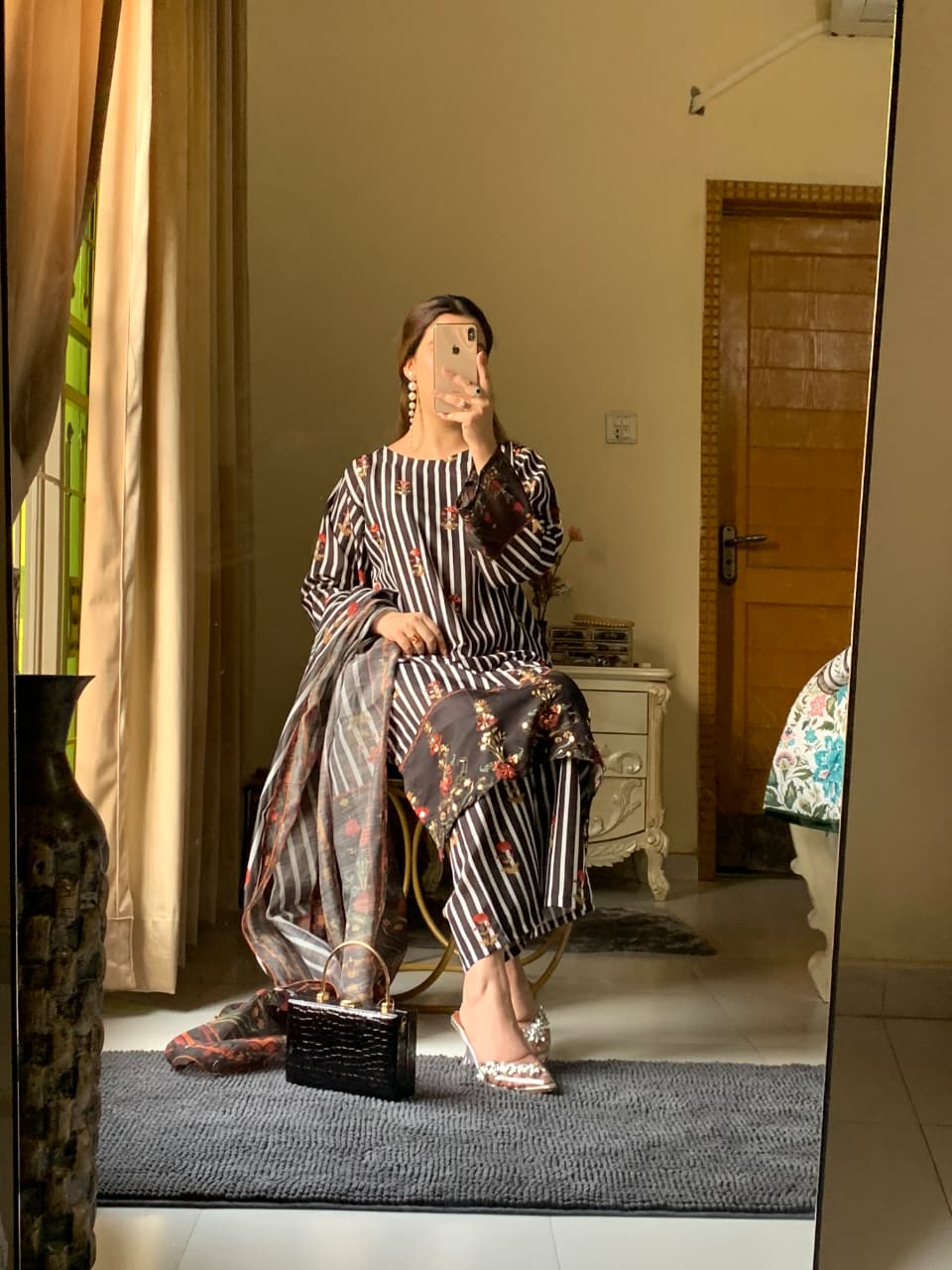 Samira Premium Long-Length Stitched 3-Piece