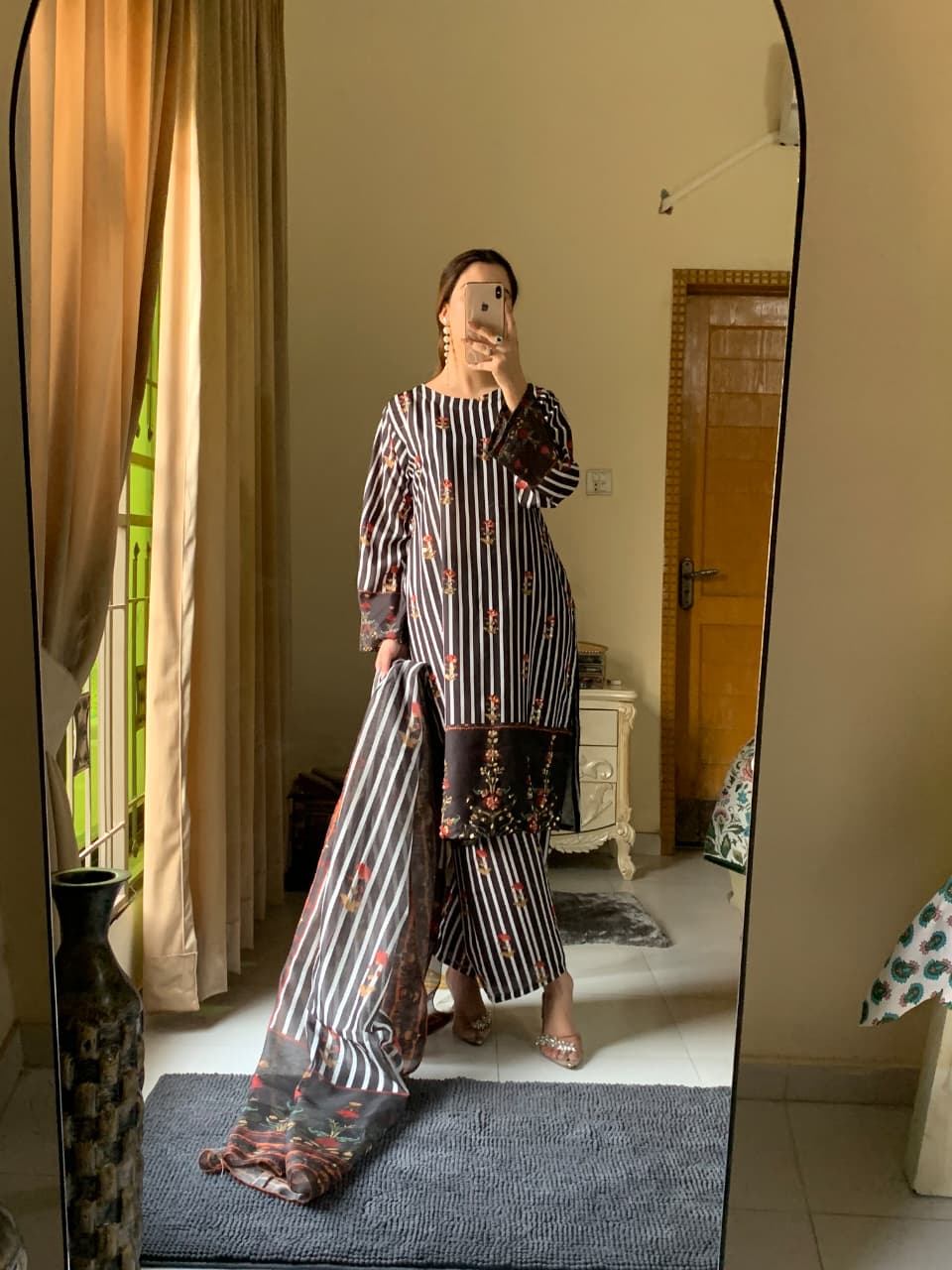 Samira Premium Long-Length Stitched 3-Piece