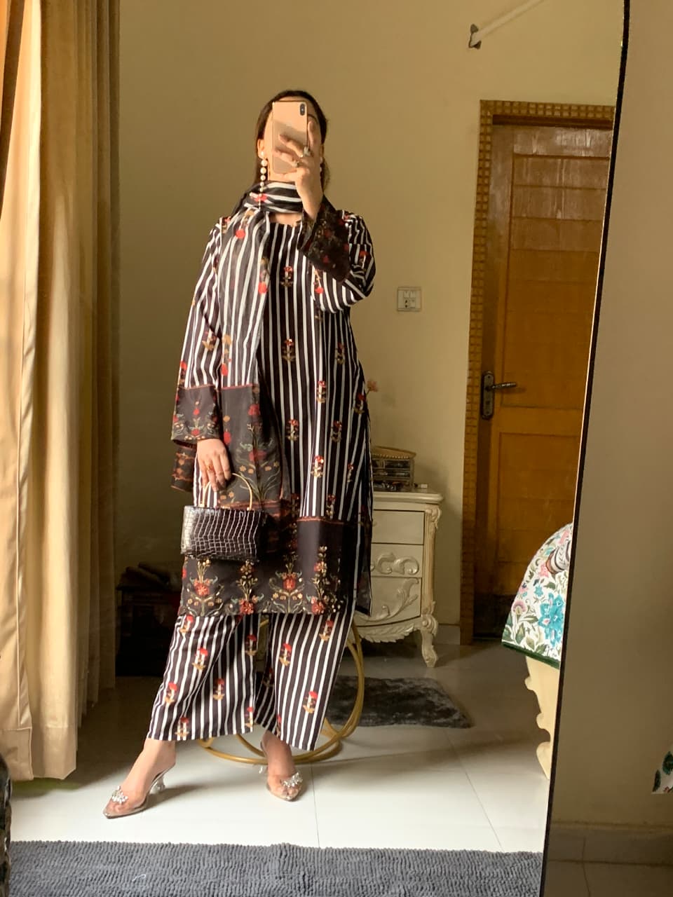 Samira Premium Long-Length Stitched 3-Piece