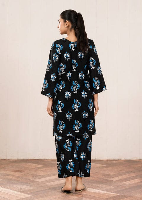 Iqra Kanwal Design Elegant look printed 2 pieces (black)