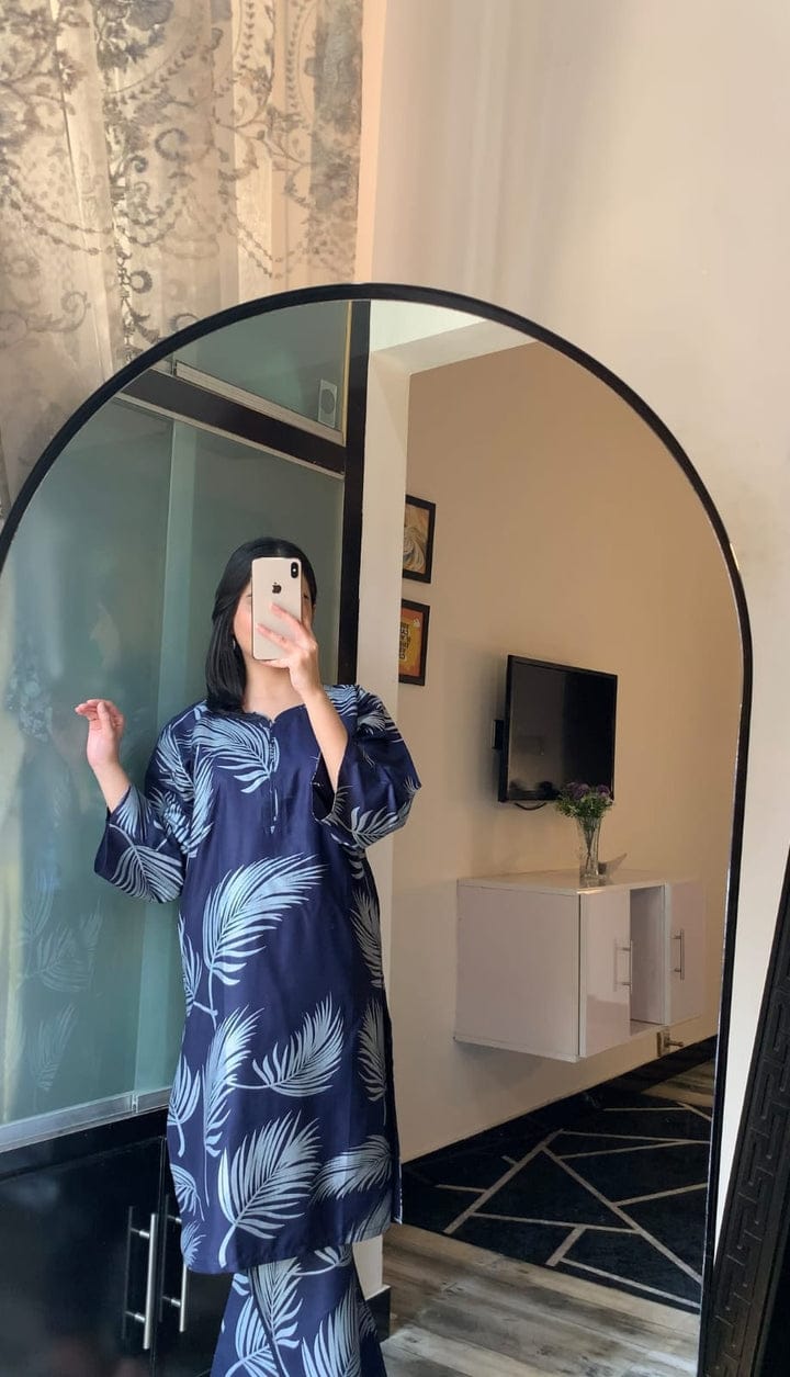 Big Leaf design Stitched 2Pcs (neavy)