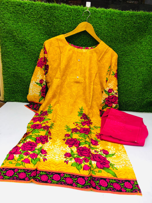 Stitched 2-Piece Set Air Line Froq Outfit