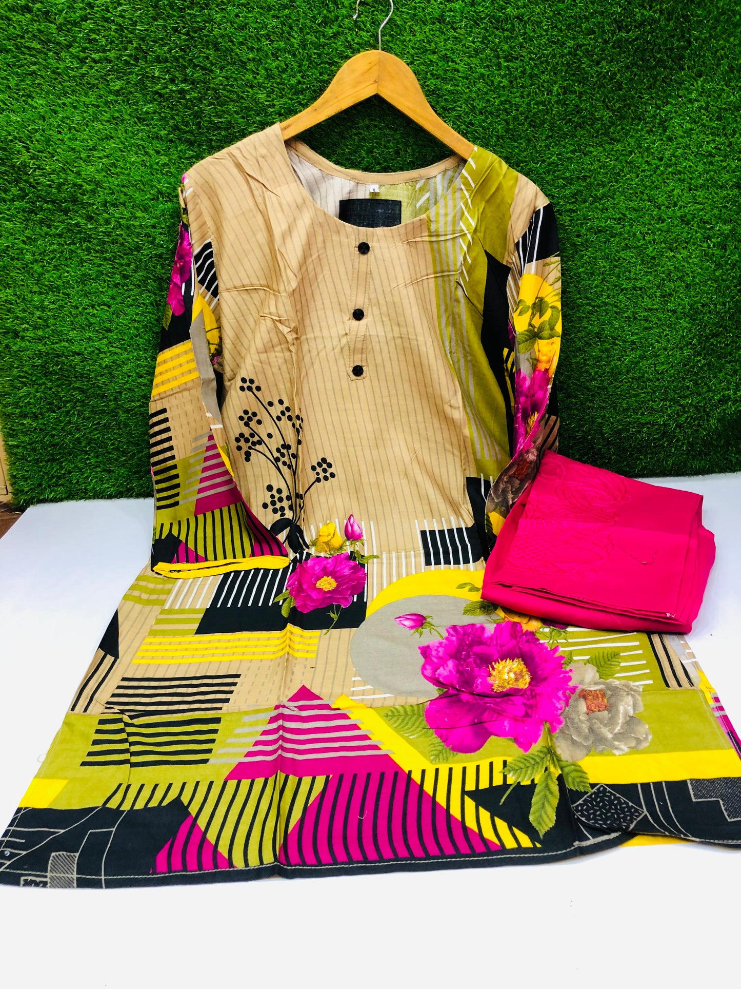 Stitched 2-Piece Set Digital Printed Outfit