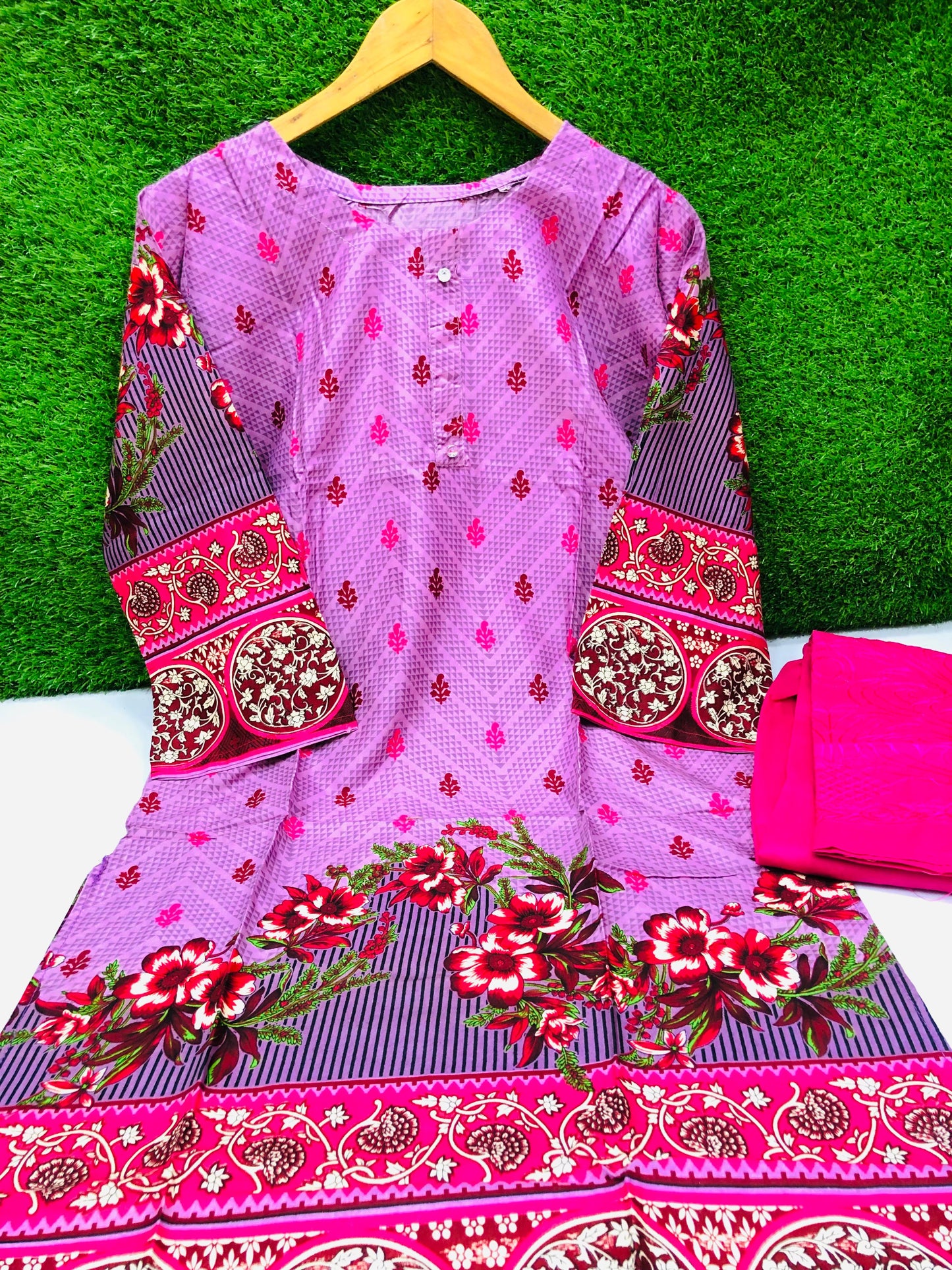 Stitched 2-Piece Set Digital Printed Outfit