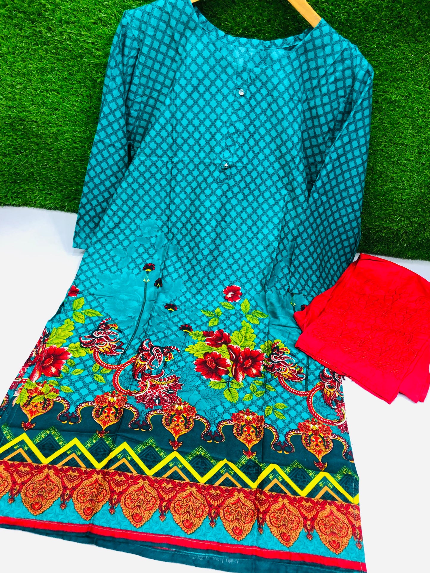 Stitched 2-Piece Set Digital Printed Outfit