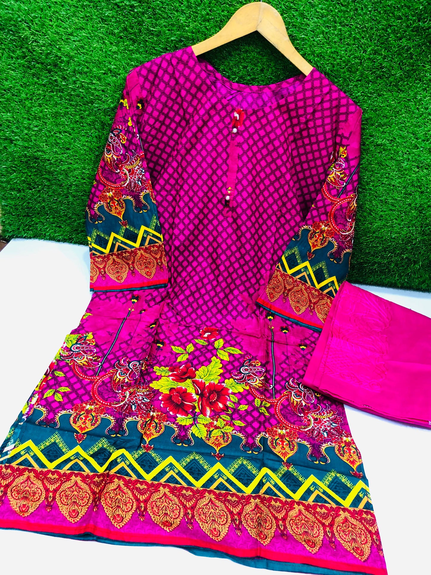 Stitched 2-Piece Set Digital Printed Outfit