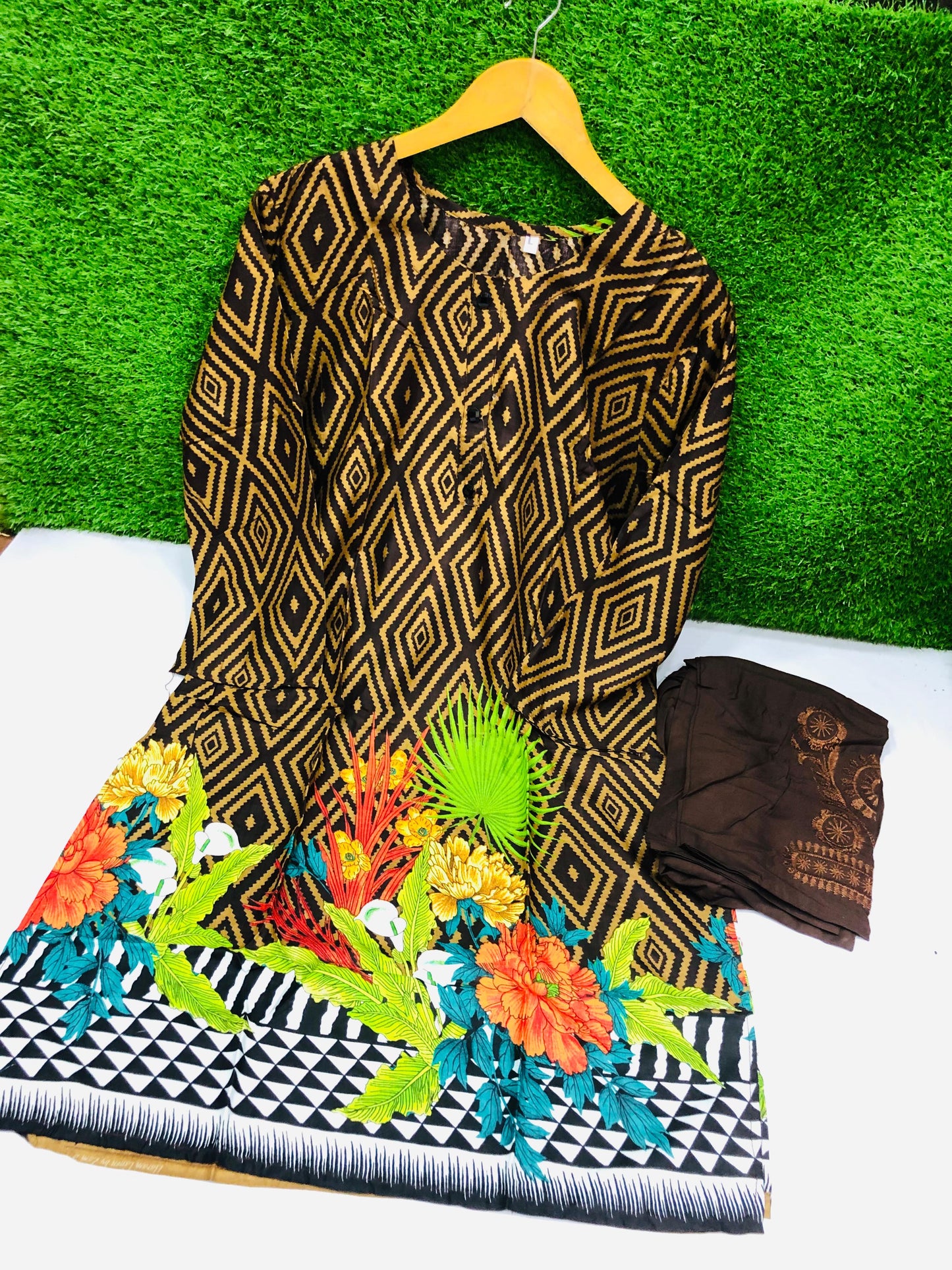 Stitched 2-Piece Set Digital Printed Outfit