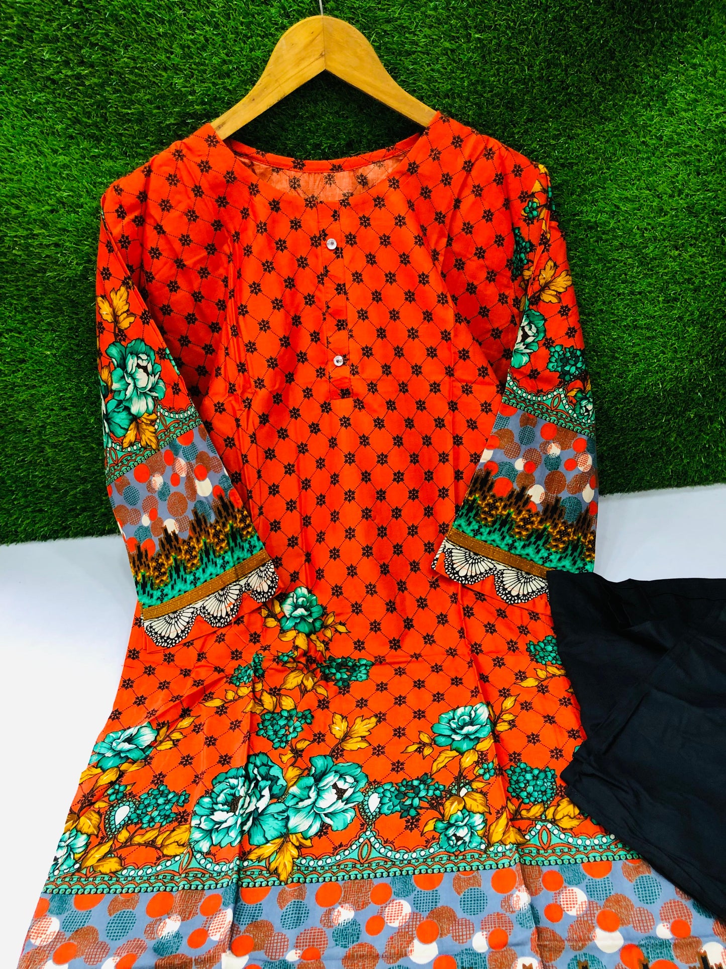 Stitched 2-Piece Set Digital Printed Outfit