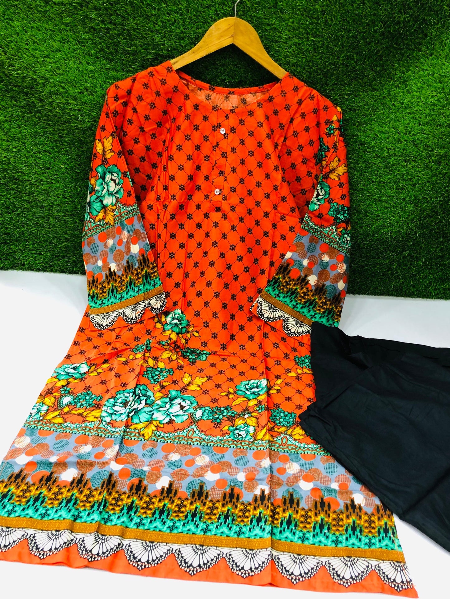 Stitched 2-Piece Set Digital Printed Outfit