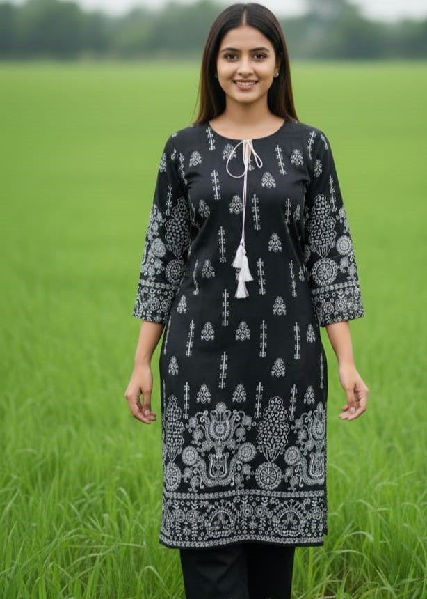 Stitched 2-Piece Set Digital Printed Outfit