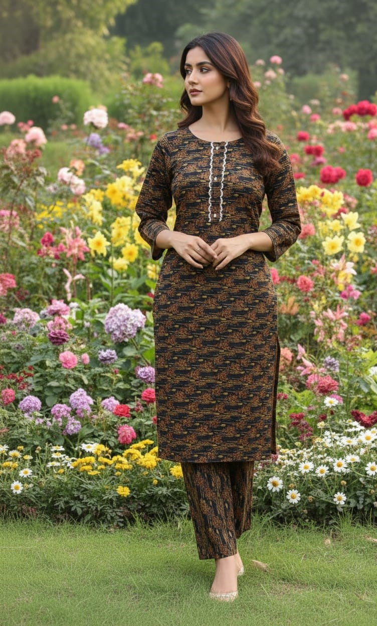Dhanak Digital Print 2piece Suits for Winters