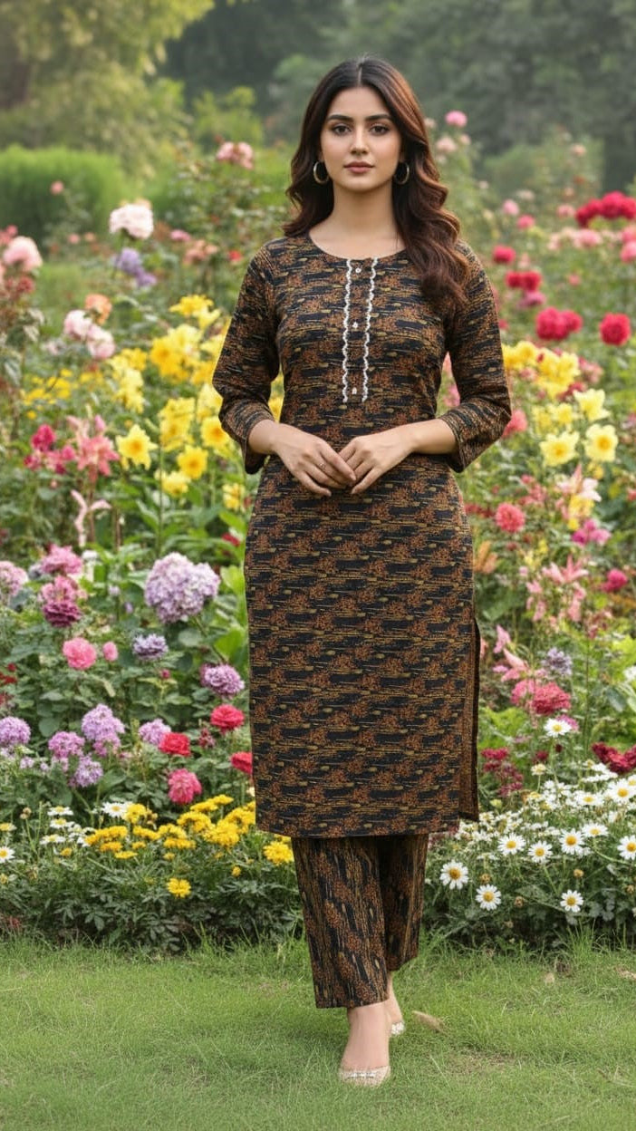 Dhanak Digital Print 2piece Suits for Winters