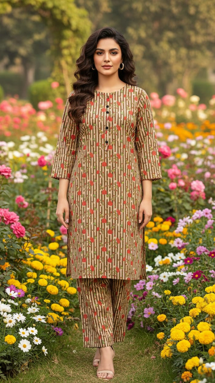 Dhanak Digital Print 2piece Suits for Winters
