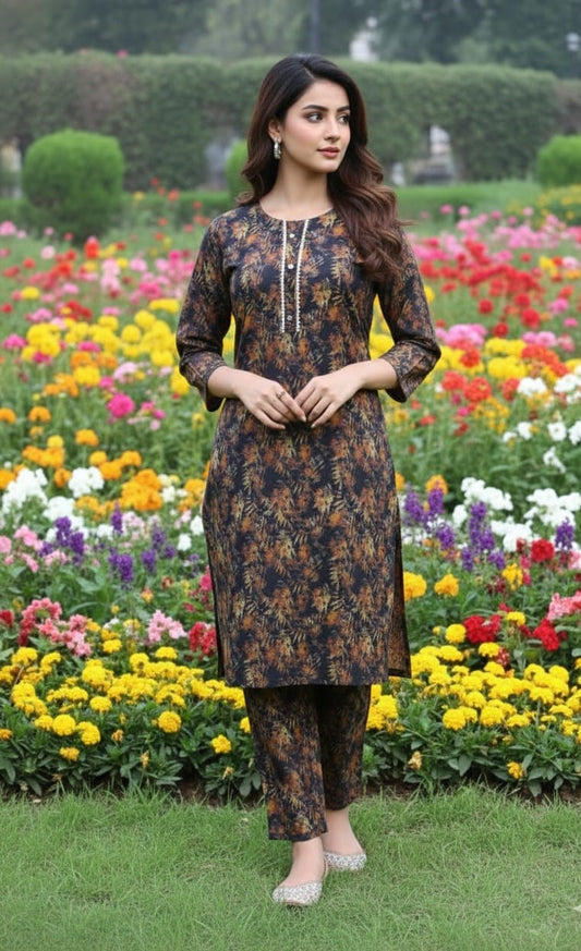 Dhanak Digital Print 2piece Suits for Winters