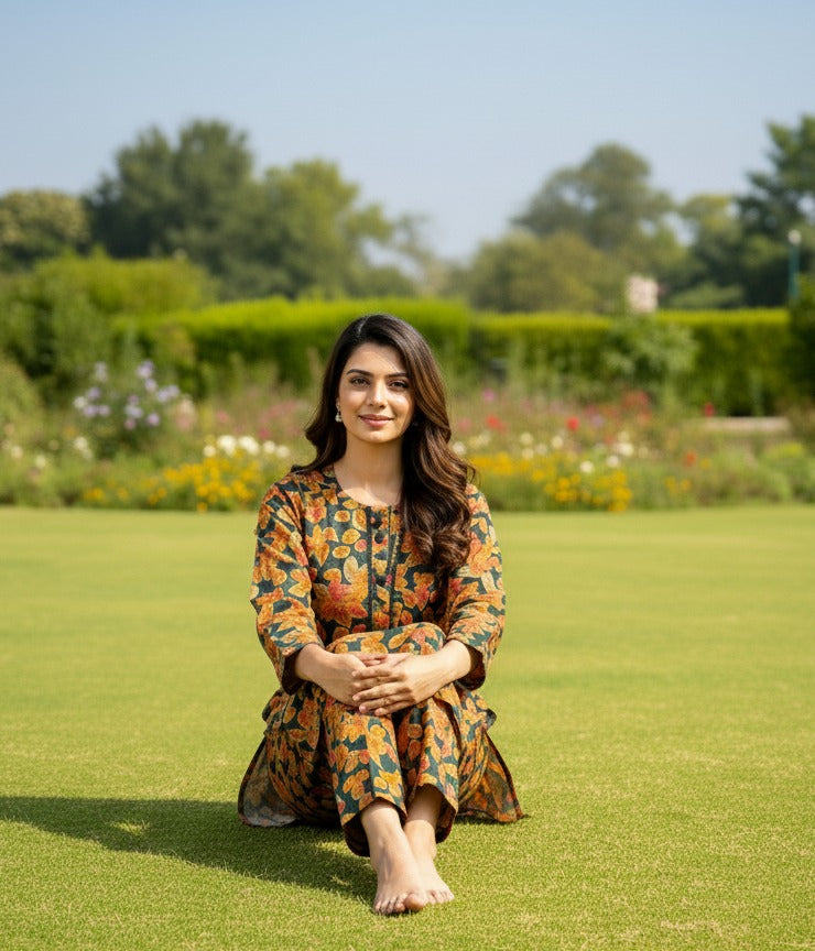 Dhanak Digital Print 2piece Suits for Winters